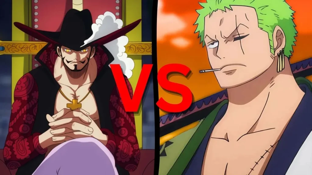 1 zoro vs mihawk