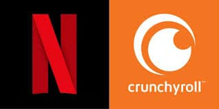 popular 
netflix and crunchyroll